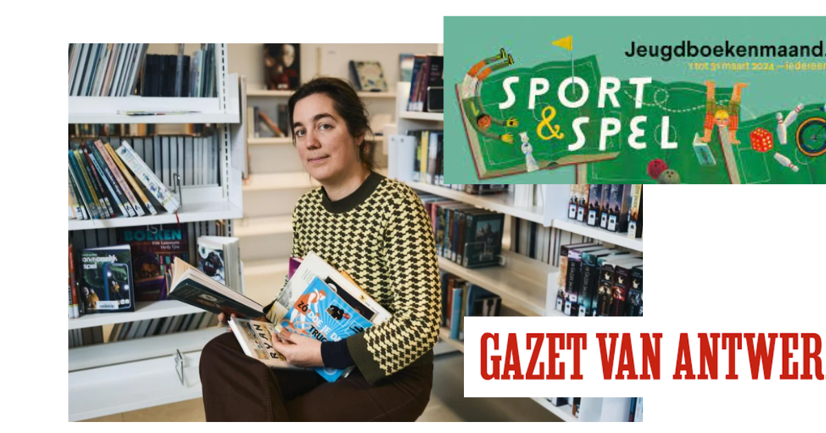 Jeugdboekenmaand 2024: Sport en spel Interview Gazet van Antwerpen
