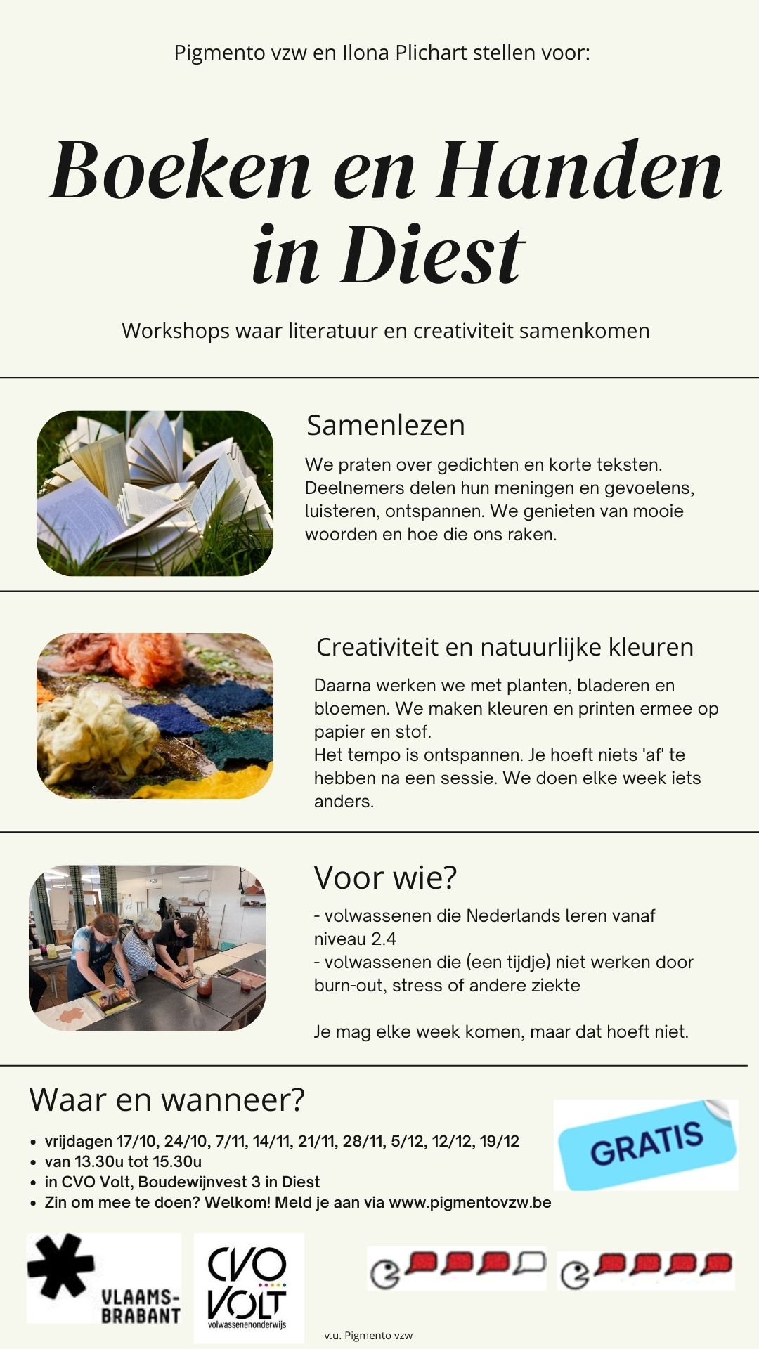 Boeken en handen NT2 in Diest: kom meedoen (okt-dec 2025)